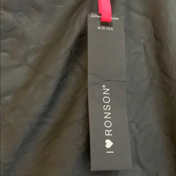 I Heart Ronson Black Pleather Mini Skirt NWT - Picture 2 of 7